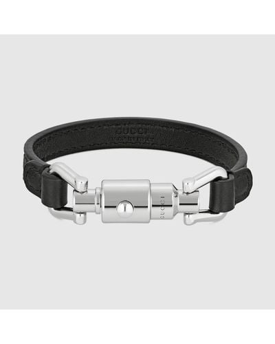 Gucci Armband Mit Kolbenverschluss - Schwarz