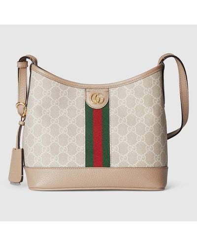 Gucci Ophidia GG Small Shoulder Bag - Natural