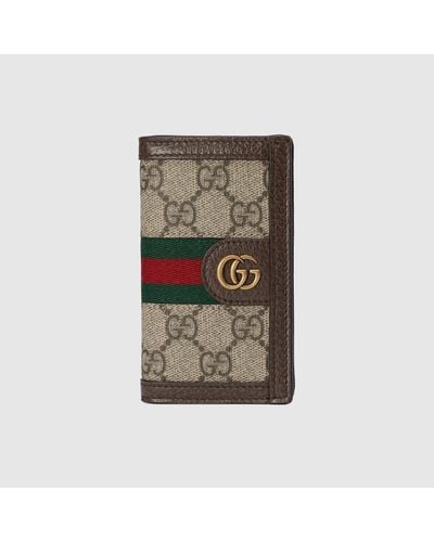 Gucci Porte-cartes Ophidia GG - Vert
