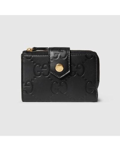Gucci Mittelgroße GG Brieftasche - Schwarz