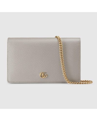Gucci GG Marmont Mini-Tasche Mit Kettenriemen - Grau
