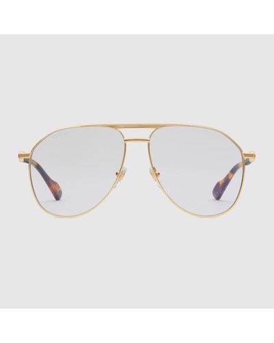 Gucci Occhiali Da Sole Aviator - Metallizzato