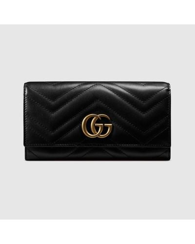 Gucci GG Marmont Continental Wallet - Black