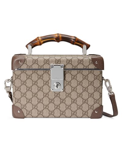 Gucci Trousse de beauté à motif gg globe-trotter - Neutre