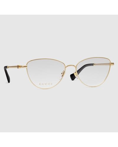 Gucci Cat Eye Optical Frame - Metallic