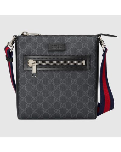 Gucci GG Supreme Small Messenger Bag - Black