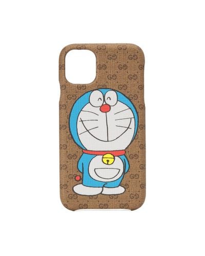 Gucci Funda para iPhone 11 Doraemon x - Azul