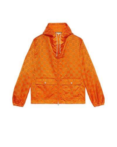 Gucci Veste à capuche Off the Grid - Orange