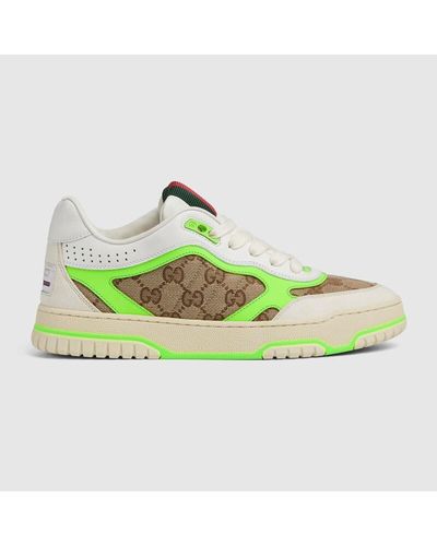 Gucci Zapatilla Re-Web Para Mujer - Verde