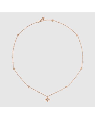 Gucci Flora 18k Diamond Necklace - Multicolour