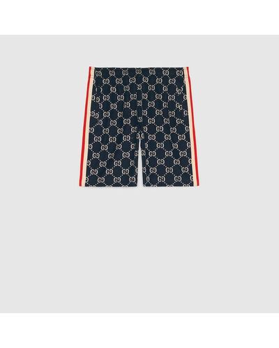 Gucci GG Jacquard Shorts - Blue