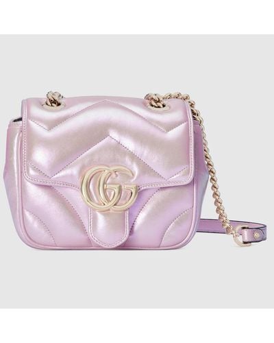Gucci GG Marmont Mini-Schultertasche - Pink