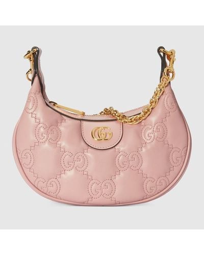 Gucci Mini-Tasche Aus GG Matelassé-Leder - Pink