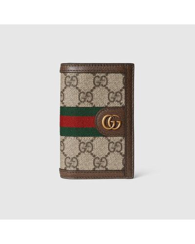 Gucci Porte-cartes Ophidia GG - Vert