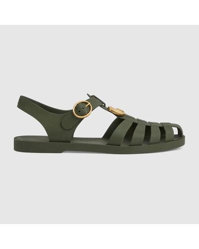Gucci Double G Sandal - Green