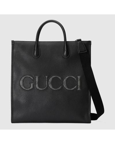 Gucci Borsa Shopping Misura Media - Nero