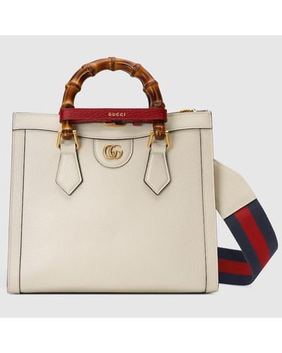Gucci Diana Small Tote Bag - Natural