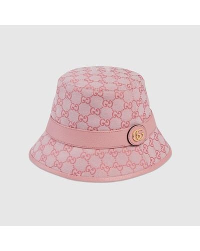 Gucci GG Canvas Bucket Hat - Pink