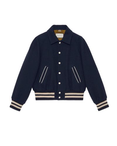 gucci corduroy jacket with buttons embroidery