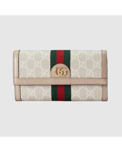 Gucci Ophidia GG Continental Wallet - Natural