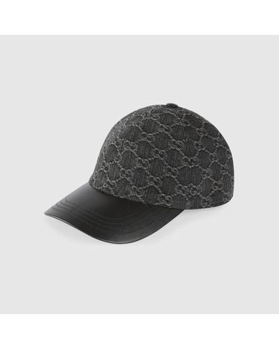 Gucci Baseballkappe Aus GG Denim - Schwarz