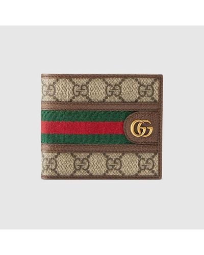 Gucci Porte-monnaie Ophidia GG - Vert