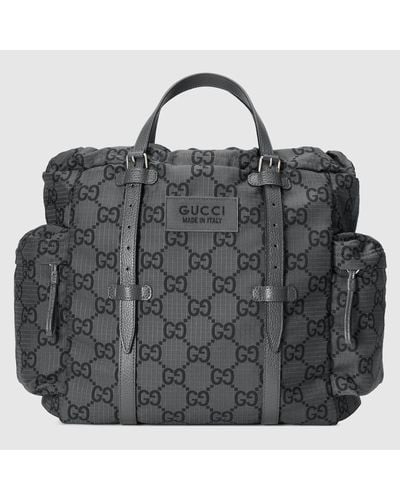 Gucci Medium GG Ripstop Tote Bag - Black