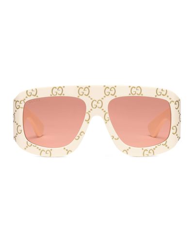 gucci sunglasses white frame