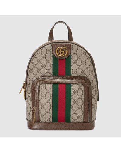 Gucci Sac À Dos Ophidia GG Petite Taille - Marron