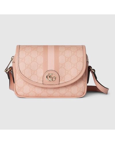 Gucci Ophidia GG Mini Shoulder Bag - Pink