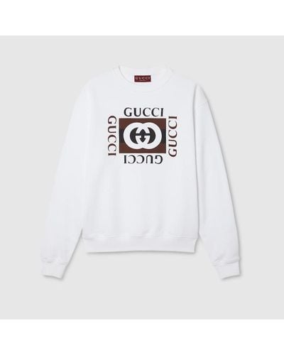 Gucci Cotton Jersey Sweatshirt - White