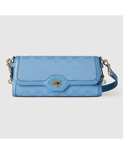 Gucci Luce Small Shoulder Bag - Blue