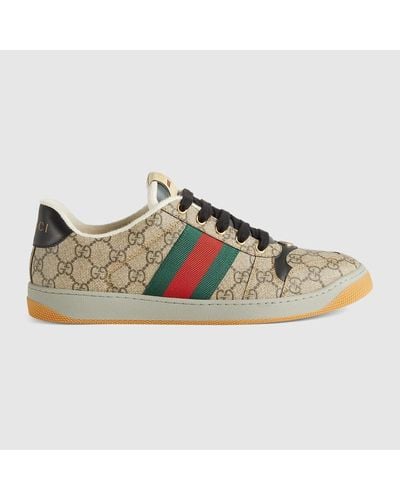 Gucci Baskets Screener Pour - Multicolore