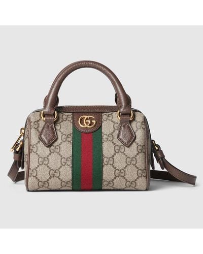 Gucci Ophidia Super Mini Bag - Brown