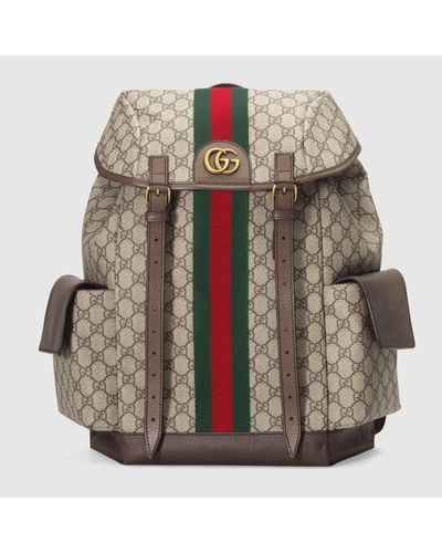 Gucci Ophidia GG Medium Backpack - Natur
