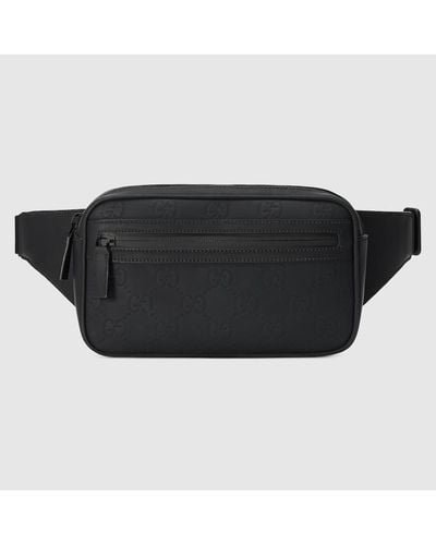 Gucci GG Rubber-effect Belt Bag - Black