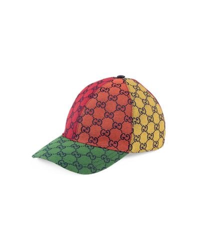 Gucci Gorra de béisbol de lona GG Multicolor - Rojo