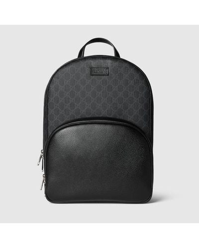 Gucci Medium GG Backpack With Tag - Black