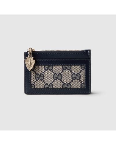 Gucci Luce Card Case Wallet - Blue