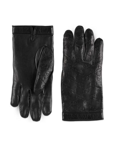 Gucci Signature Gloves - Black