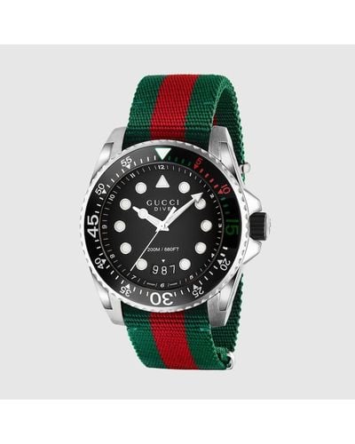 Gucci Reloj Dive - Verde