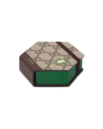 Gucci Cuaderno hexagonal con coliflor - Verde