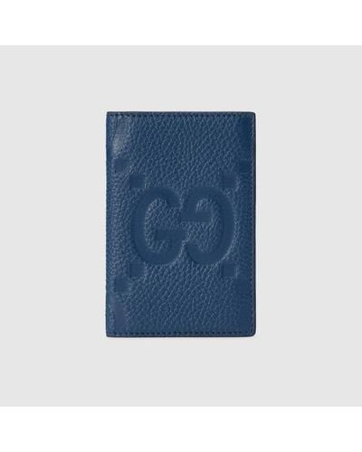 Gucci Kartenetui Mit Jumbo GG - Blau