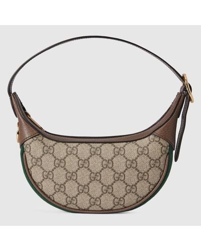Gucci Mini Ophidia Gg Shoulder Bag - Brown