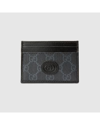Gucci Porte-cartes Avec GG - Noir