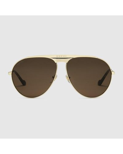 Gucci Gafas de Sol de Aviador - Marrón