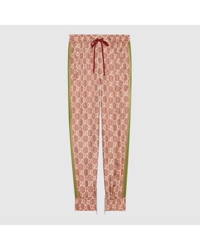 Gucci GG Supreme Print Silk Trousers - Multicolour