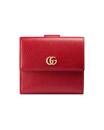 gucci leather french flap wallet