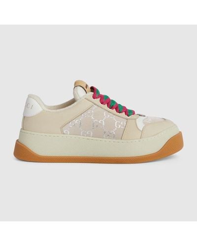 Gucci Baskets Screener Pour - Marron