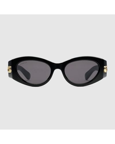 Gucci Sonnenbrille In Katzenaugenform - Schwarz